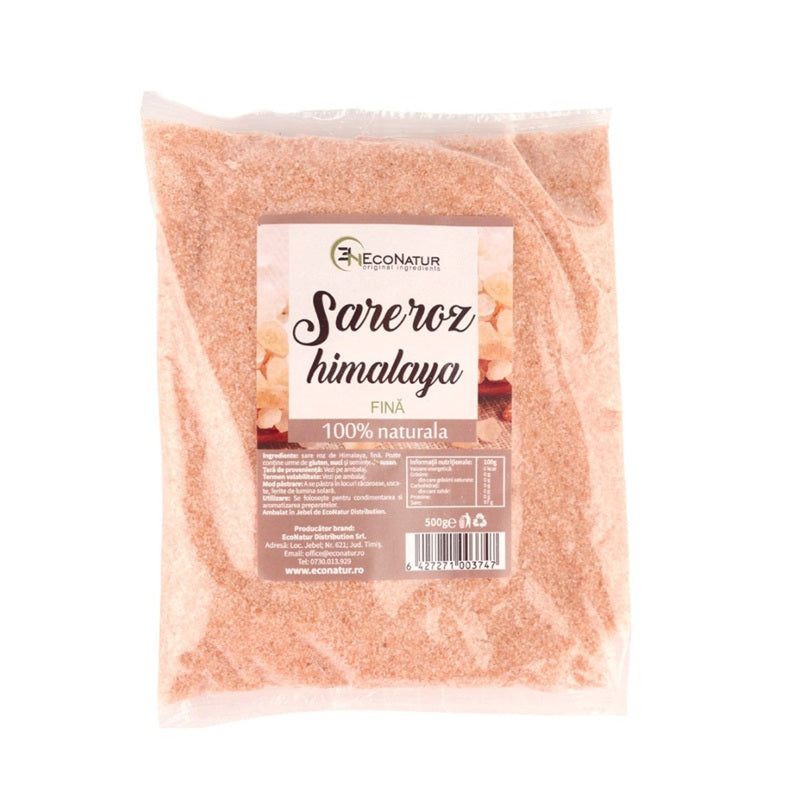 Sare roz himalaya fina 500gr - Eco Natur