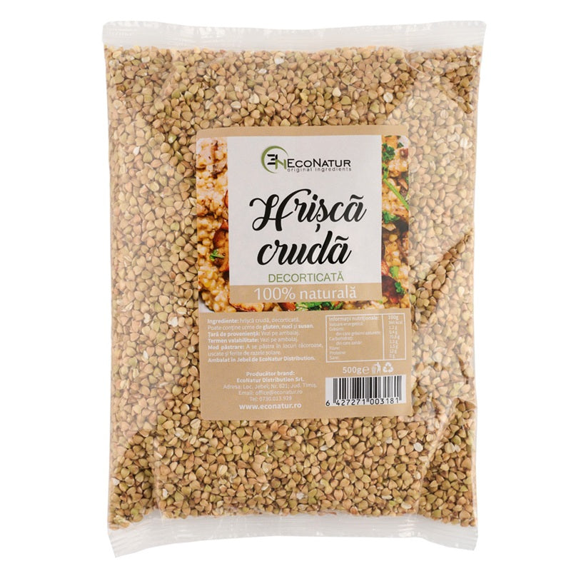 Hrisca cruda decorticata 500gr - Eco Natur