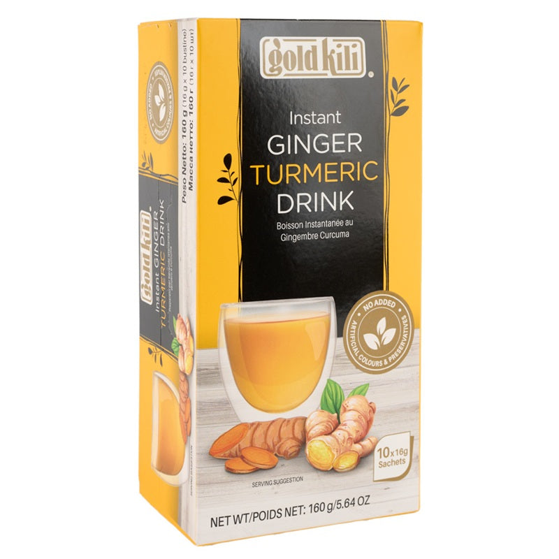 Bautura instant ghimbir turmeric 16gr*10plicuri - Eco Natur
