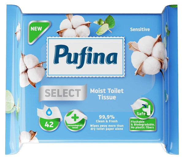 Pufina select hartie igienica umeda sensitive - Elcadis Pro