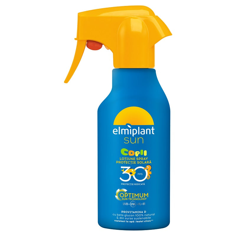 Lotiune solara spray pentru copii Elmiplant Sun SPF 30, 200ml - Elmiplant Plaja