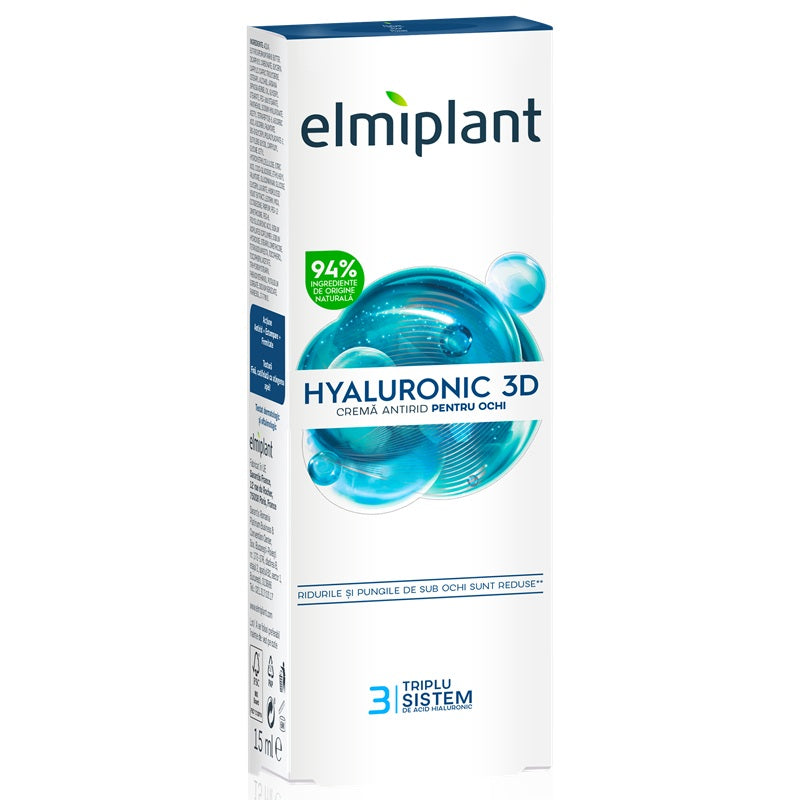 Hyaluronic crema antirid ochi 15ml - Elmiplant