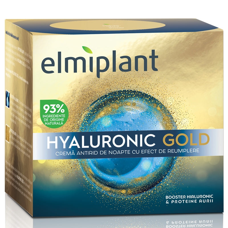 Hyaluronic gold crema antirid de noapte 50ml - Elmiplant