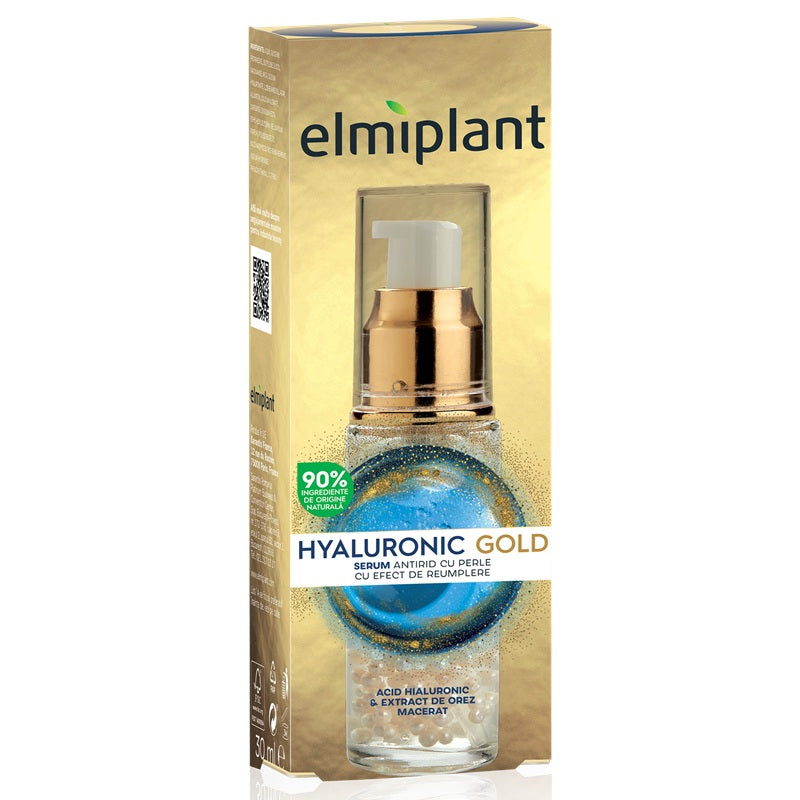 Hyaluronic gold ser antirid cu perle 30ml - Elmiplant