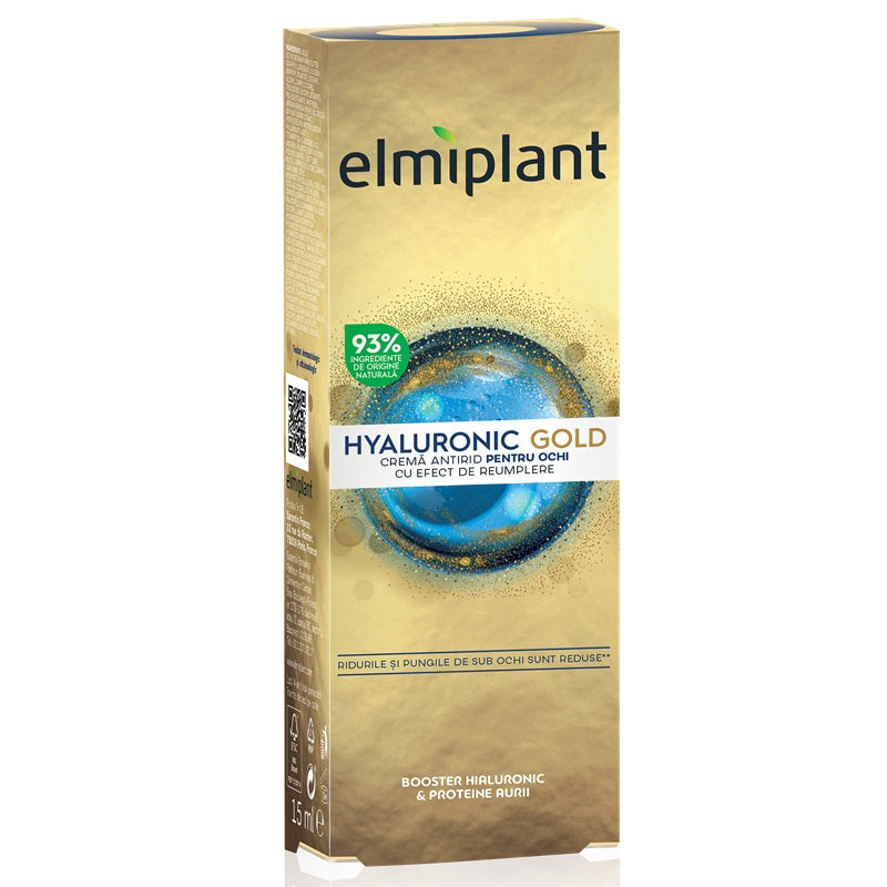 Hyaluronic gold crema antirid pt. ochi 15ml - Elmiplant
