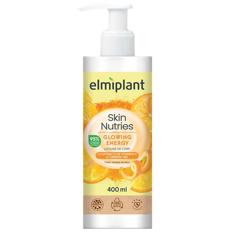 Lotiune corp extr. vitamina c & turmeric bio 400ml - Elmiplant