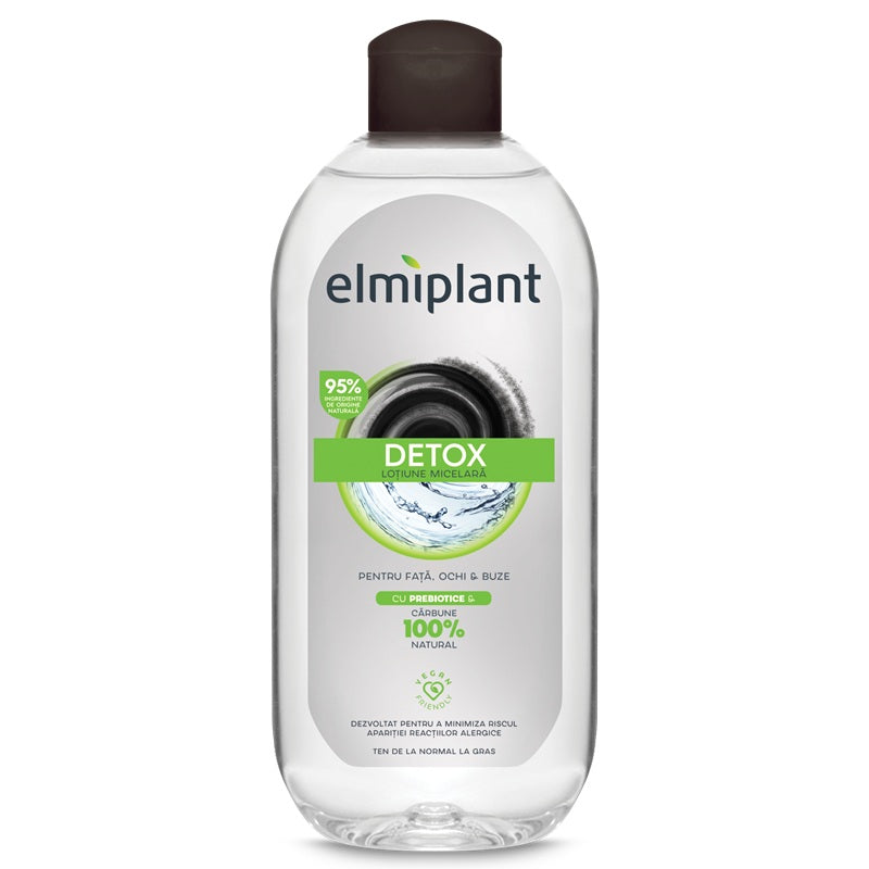 Elmiplant lotiune micelara carbune activ 400ml - Elmiplant