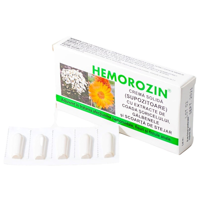 Hemorozin supozitoare 1,5gr*10 (bls) - Elzin Plant