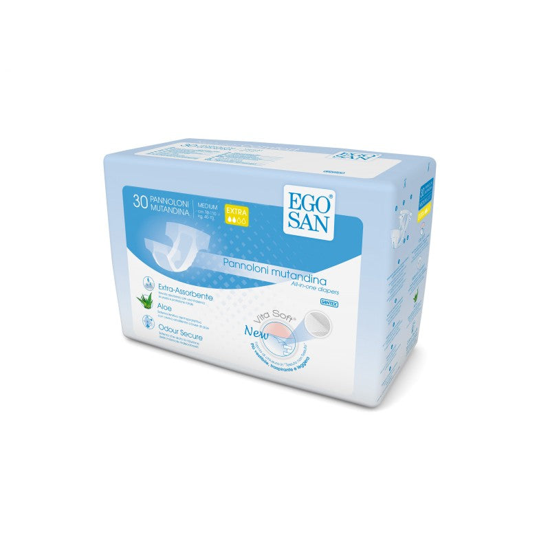 Scutece Medium Extra, 30 bucati, Egosan Vita Soft-ESTR.00046