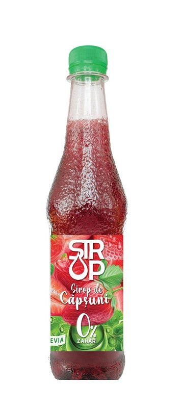 Sirop capsuni cu stevia fara zahar 500ml - Europlant