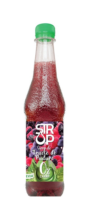 Sirop fructe de padure cu stevia fara zahar 500ml - Europlant