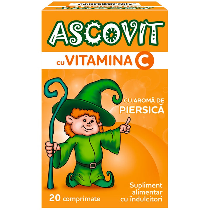Ascovit piersica 100mg 20cpr - Hipocrate