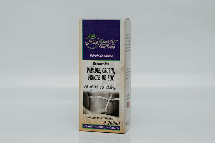 Extract din papadie,crusin si soc 200ml - Natura Plant Poieni