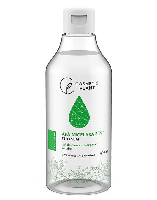Face care apa micelara 3 in 1 aloe 400ml - Cosmeticplant