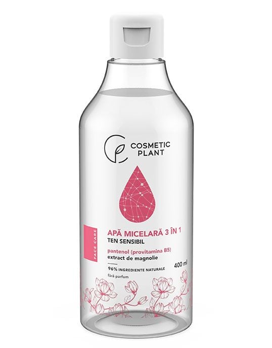 Face care apa micelara 3 in 1 magnolie 400ml - Cosmeticplant