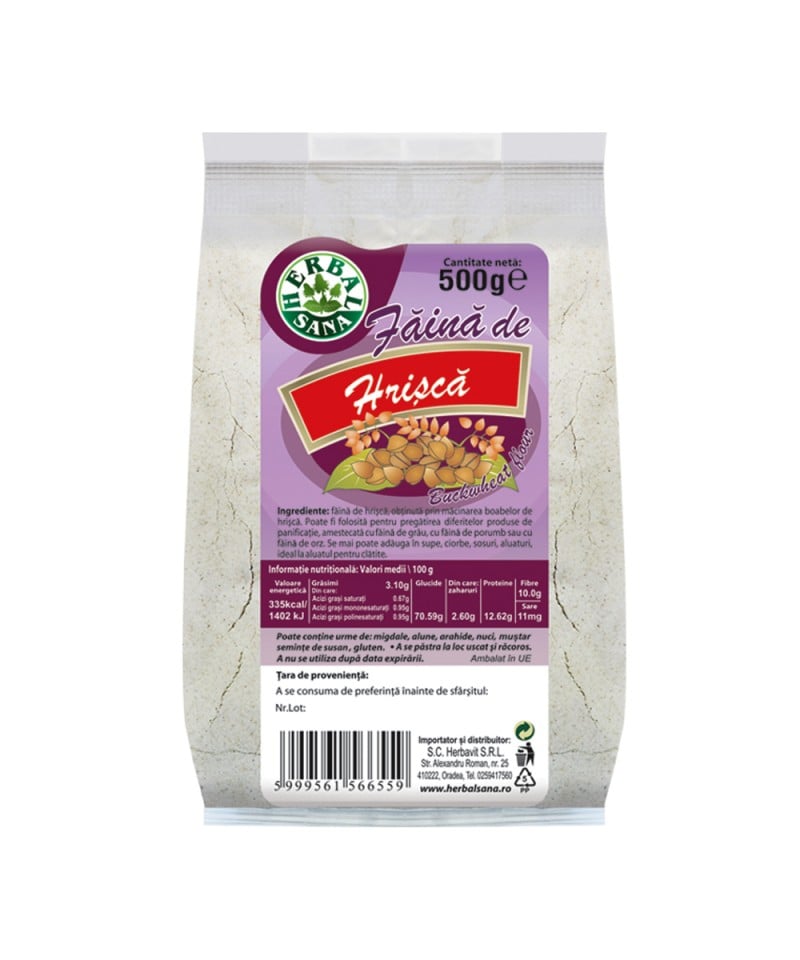 Faina de hrisca 500gr - Herbavit