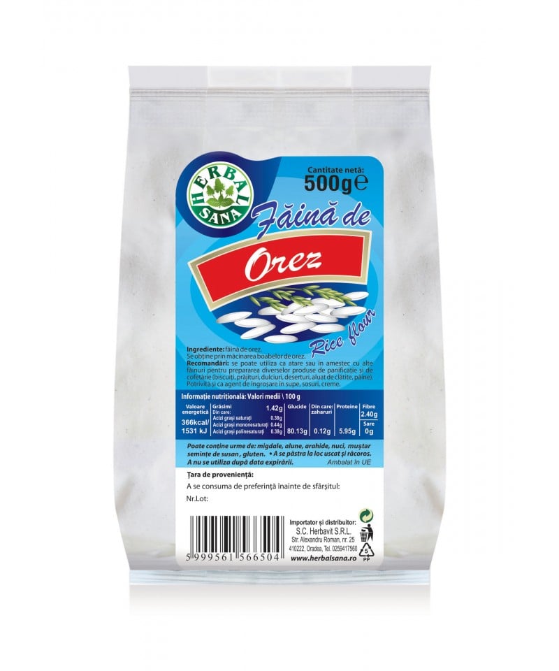 Faina de orez 500gr - Herbavit