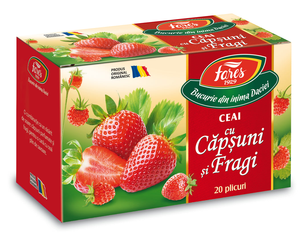 Ceai de capsuni si fragi 1,5gr*20dz - Fares