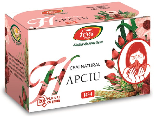Ceai hapciu r34 1,5gr*20dz snur - Fares