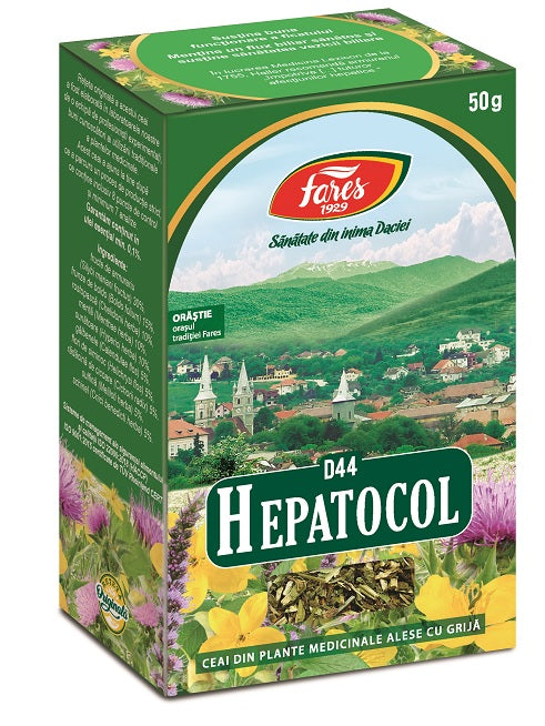 Ceai hepatocol d44 50gr - Fares