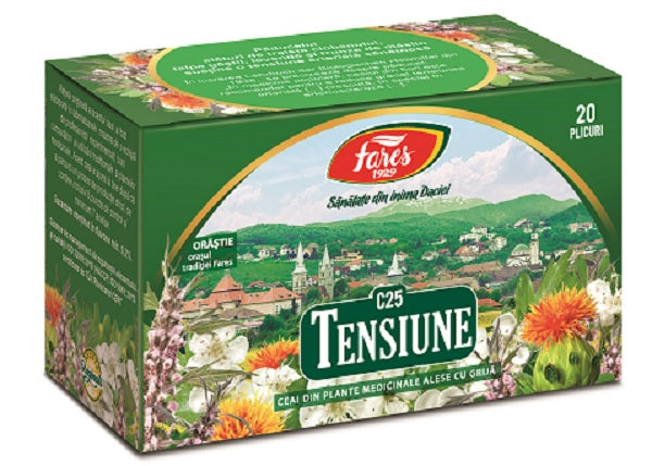 Ceai pentru tensiune c25 1,8gr*20dz - Fares