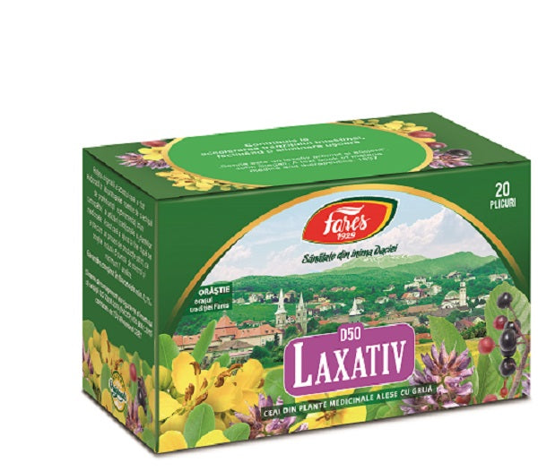 Ceai laxativ d50 1,5gr*20dz - Fares