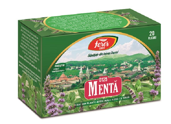 Ceai de menta d125 1gr*20dz - Fares