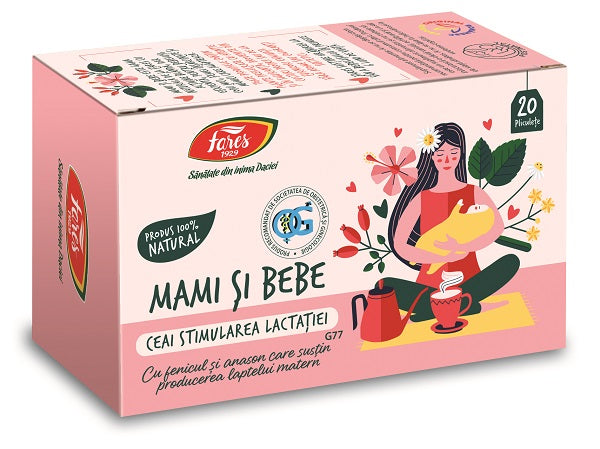 Ceai pentru stimularea lactatiei g77 1,5gr*20dz - Fares