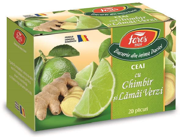 Ceai de ghimbir si lamai verzi 2gr*20dz - Fares