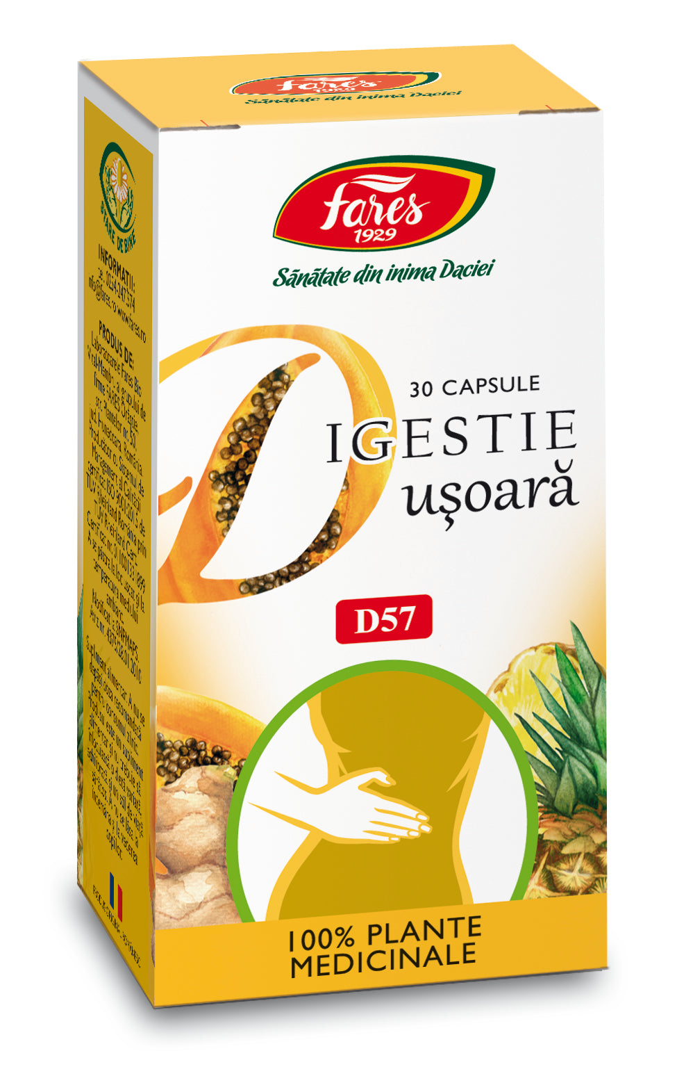 Digestie usoara d57 30cps - Fares