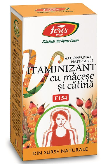 Vitaminizant cu macese si catina f154 63cpr - Fares