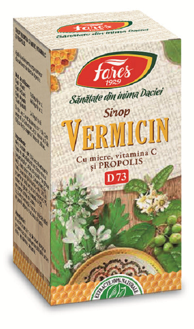 Vermicin sirop cu miere, vit.c & prop. 100ml - Fares