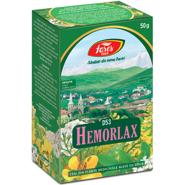 Ceai hemorlax d53 50gr - Fares