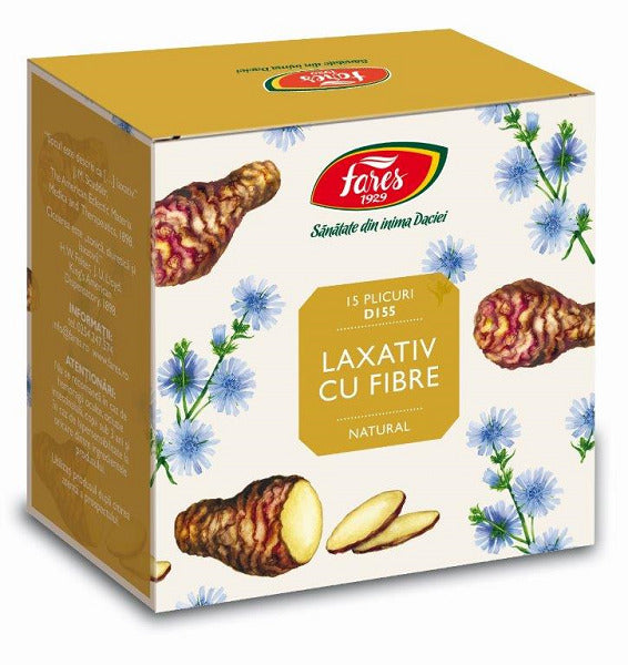 Ceai laxativ cu fibre d155 5gr*15dz - Fares