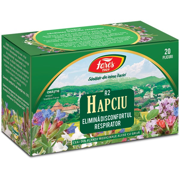 Ceai hapciu elimina disconfortul respirator r2 1,5gr*20dz - Fares