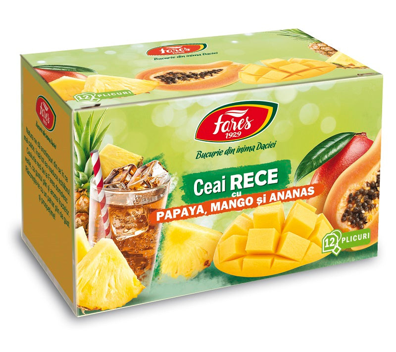 Ceai rece papaya mango ananas 1,80gr*12dz - Fares