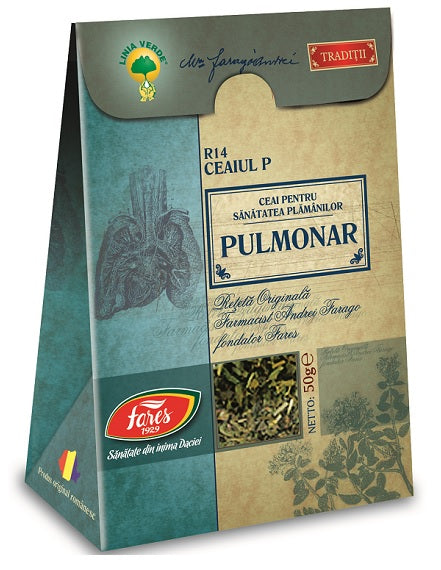 Ceai pulmonar r14 reteta farago 50gr - Fares