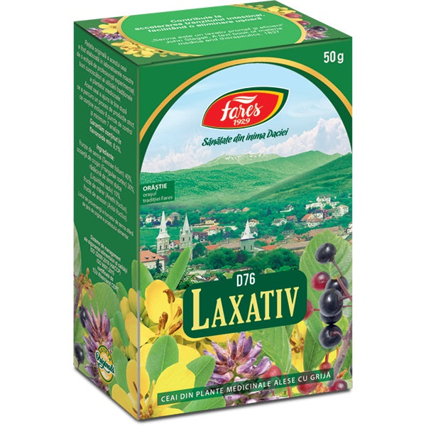 Ceai laxativ d76 50gr - Fares