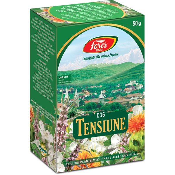 Ceai pentru tensiune c36 50gr - Fares