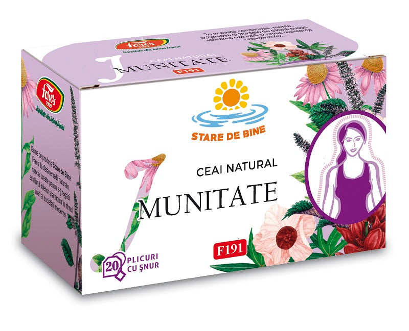 Ceai pentru imunitate f191 1,50gr*20dz - Fares