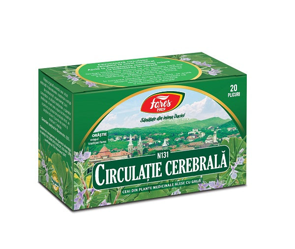 Ceai pentru circulatie cerebrala n131 1,5gr*20dz - Fares