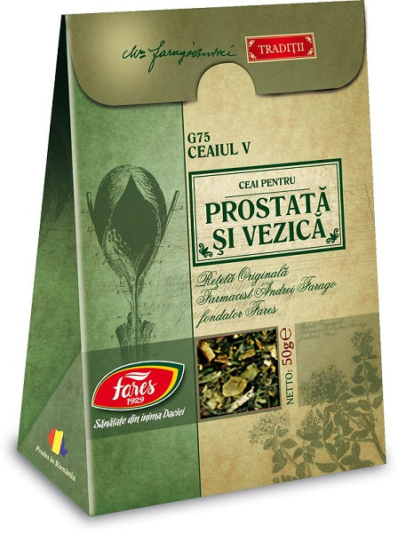 Ceai pentru prostata si vezica g75 50gr - Fares