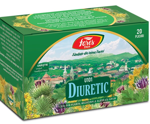 Ceai diuretic u101 1,5gr*20dz - Fares