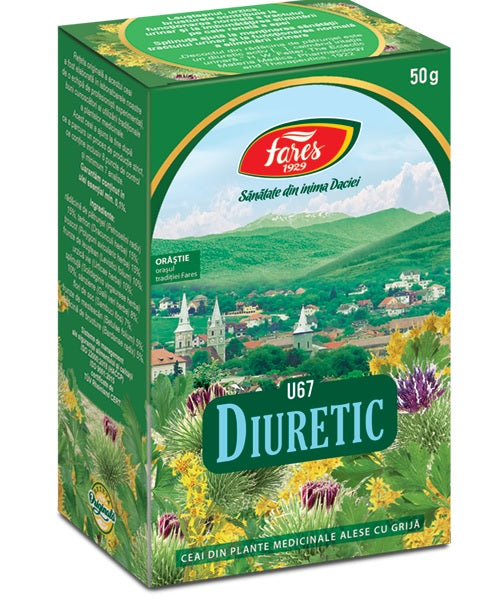 Ceai diuretic U67 50 g – Fares - Zece plante