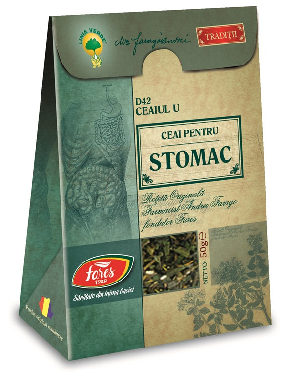 Ceai u pentru stomac d42 50gr - Fares