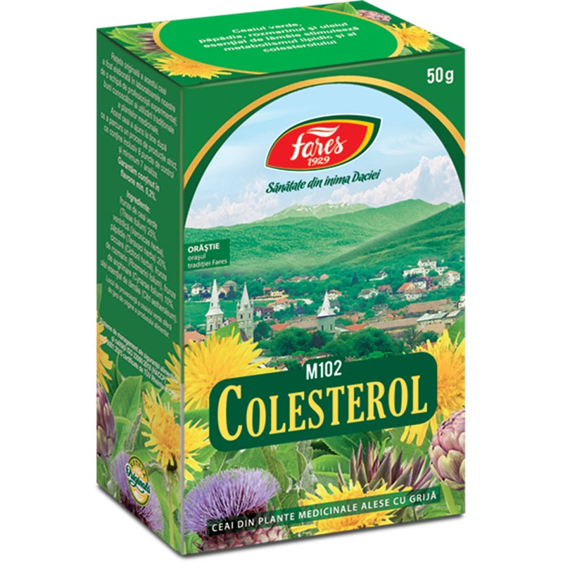 Ceai pentru colesterol m102 50gr - Fares