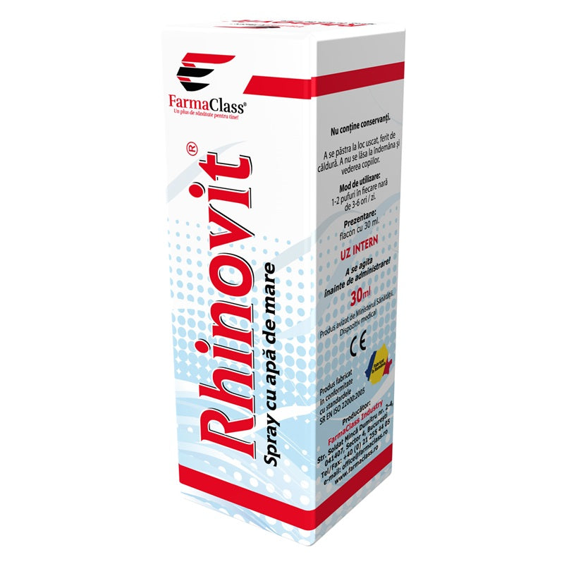 Rhinovit spray cu apa de mare 30ml - Farma Class
