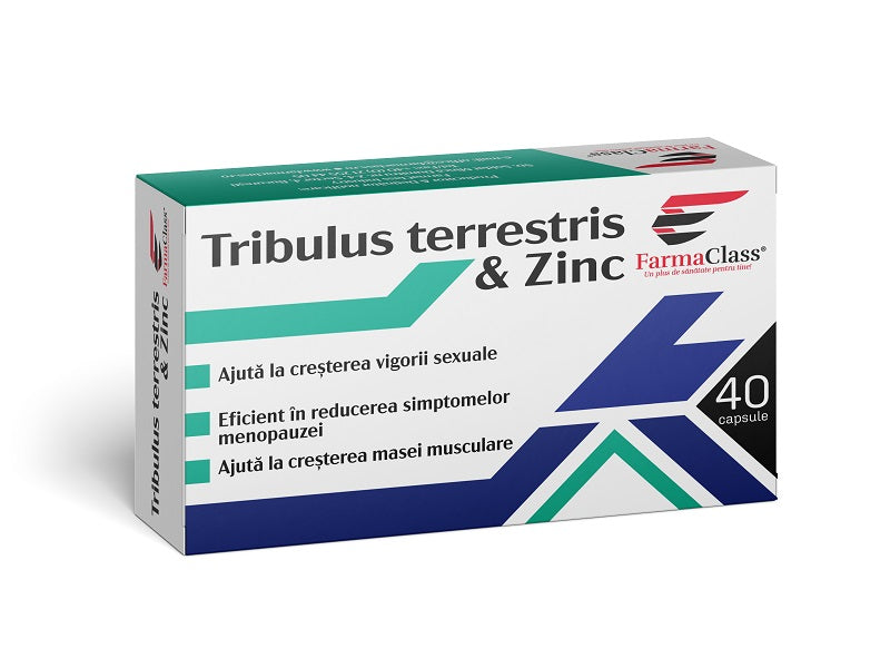 Tribulus terrestris & zinc (40 capsule) – Farma Class - Tribulus terrestris, zinc