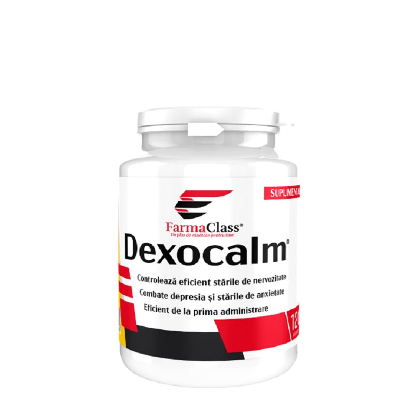 Dexocalm (120 capsule) – Farma Class - Roiniță, păducel, passiflora, hamei, magneziu