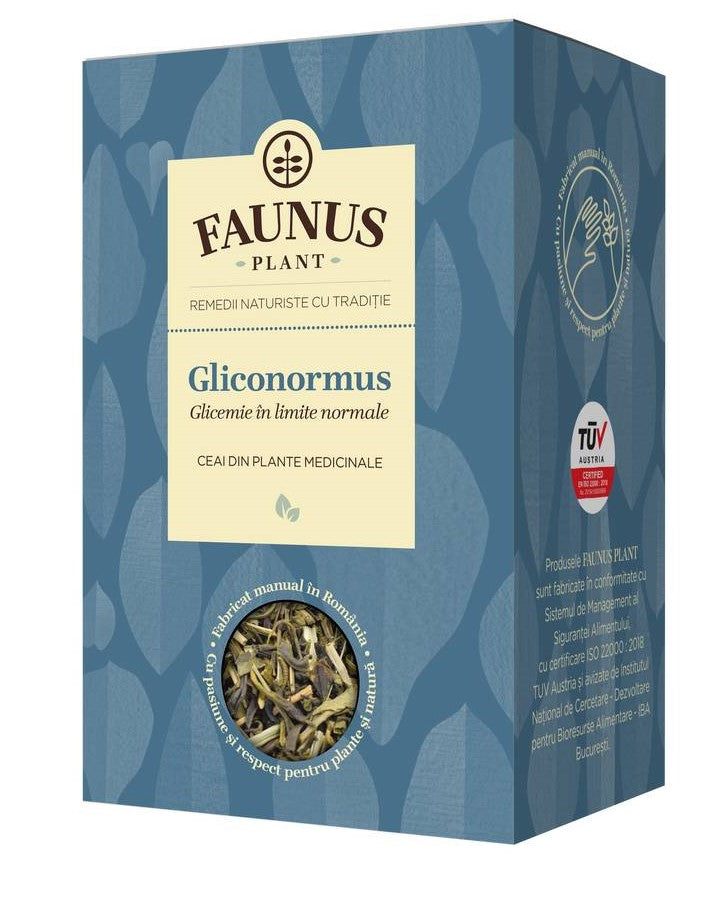 Ceai gliconormus pentru glicemie in limite normal 90gr - Faunus Plant
